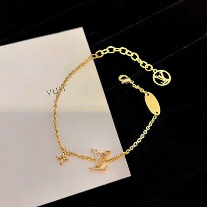 [Kismet Jewels ]LOGO STAR MOTIF GOLD BRACELET