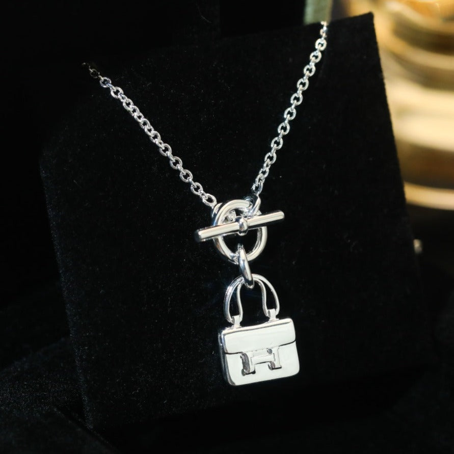 [Kismet Jewels ]POP H PEDANT SILVER NECKLACE