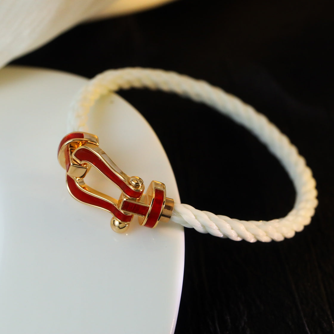 [Kismet Jewels ]FORCE 10 WHITE TEXTILE DIAMOND PAVED