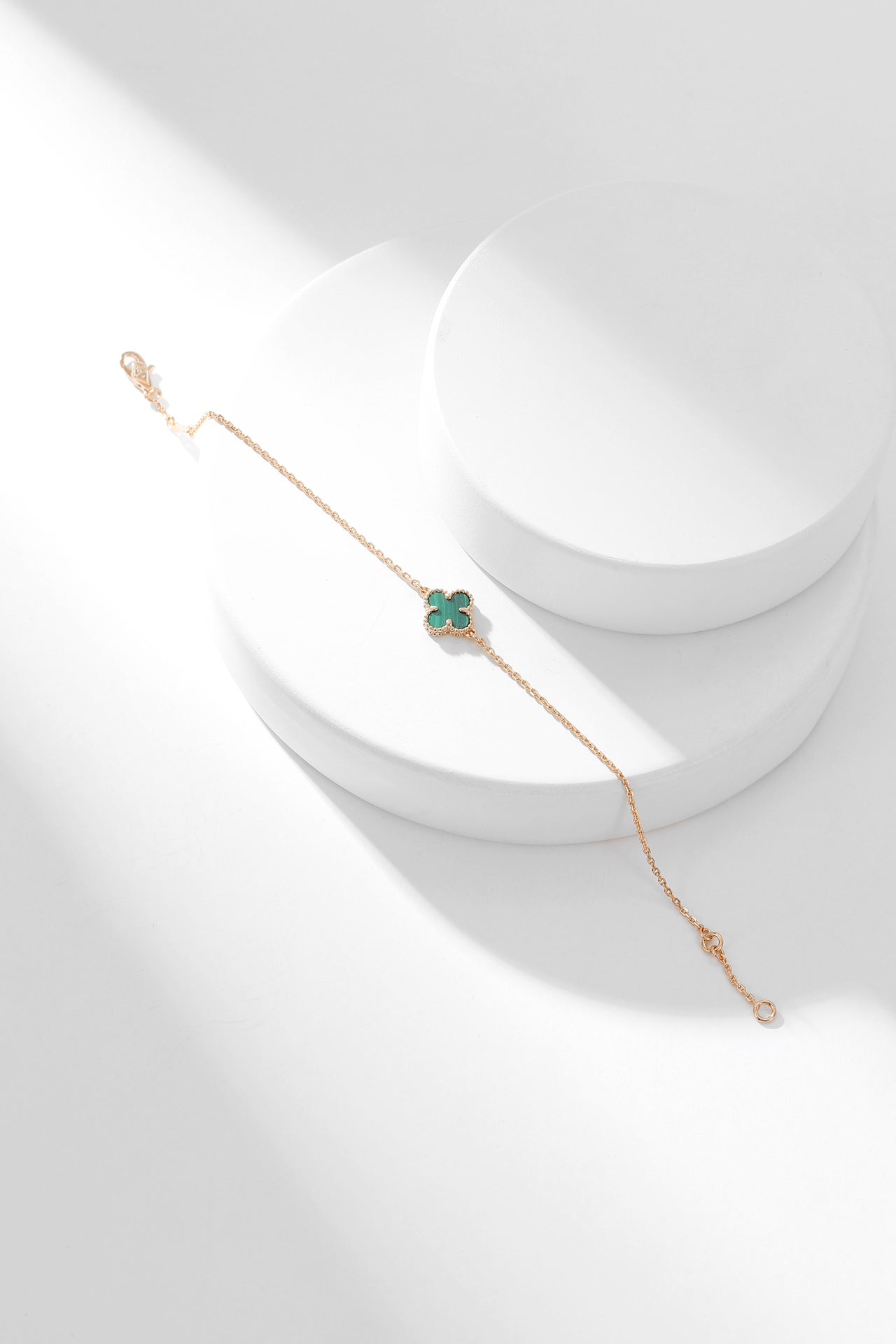 [Kismet Jewels ]CLOVER BRACELET MALACHITE 1 MOTIF