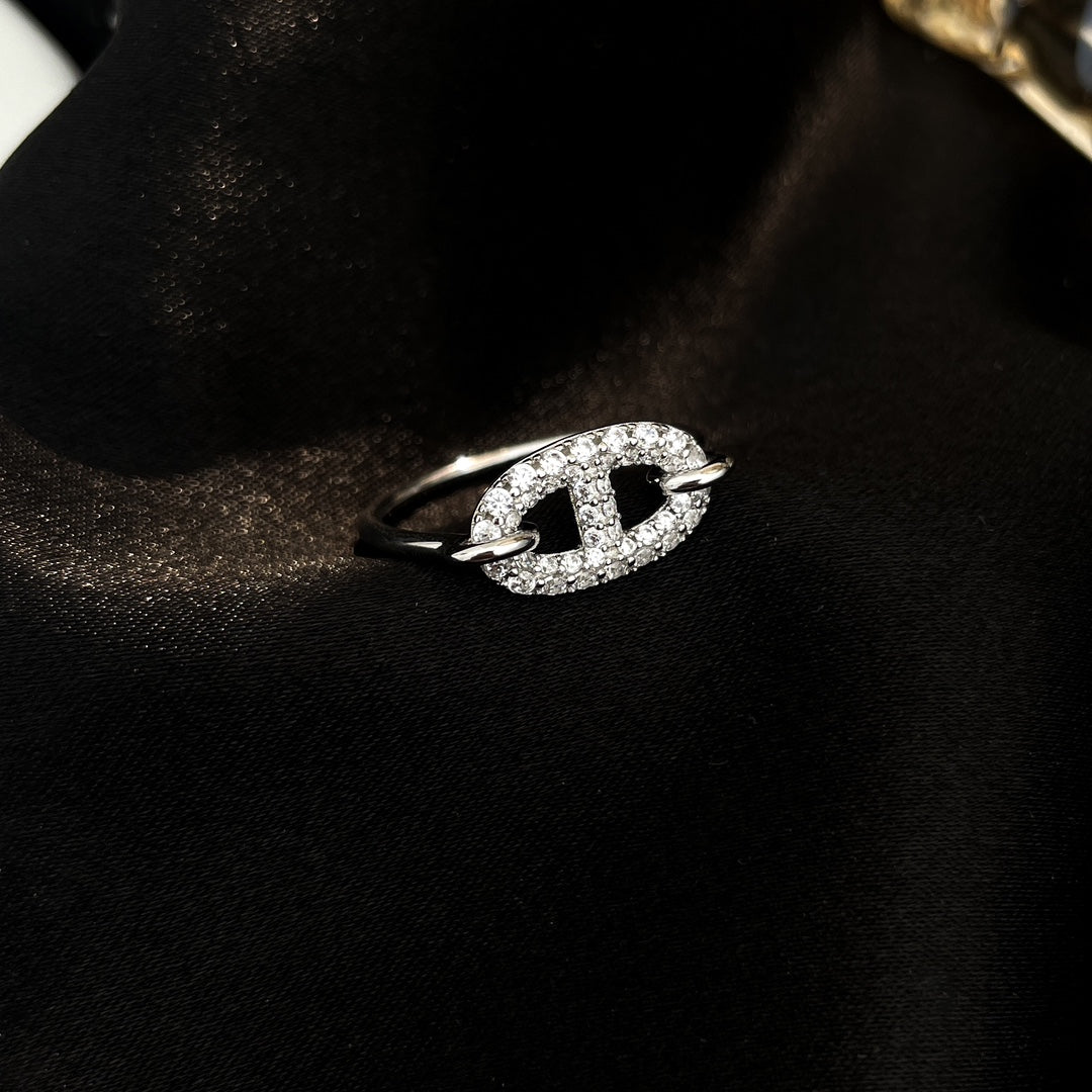 [Kismet Jewels ]RONDE SMALL SILVER DIAMOND RING