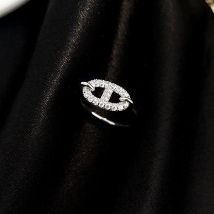 [Kismet Jewels ]RONDE SMALL SILVER DIAMOND RING