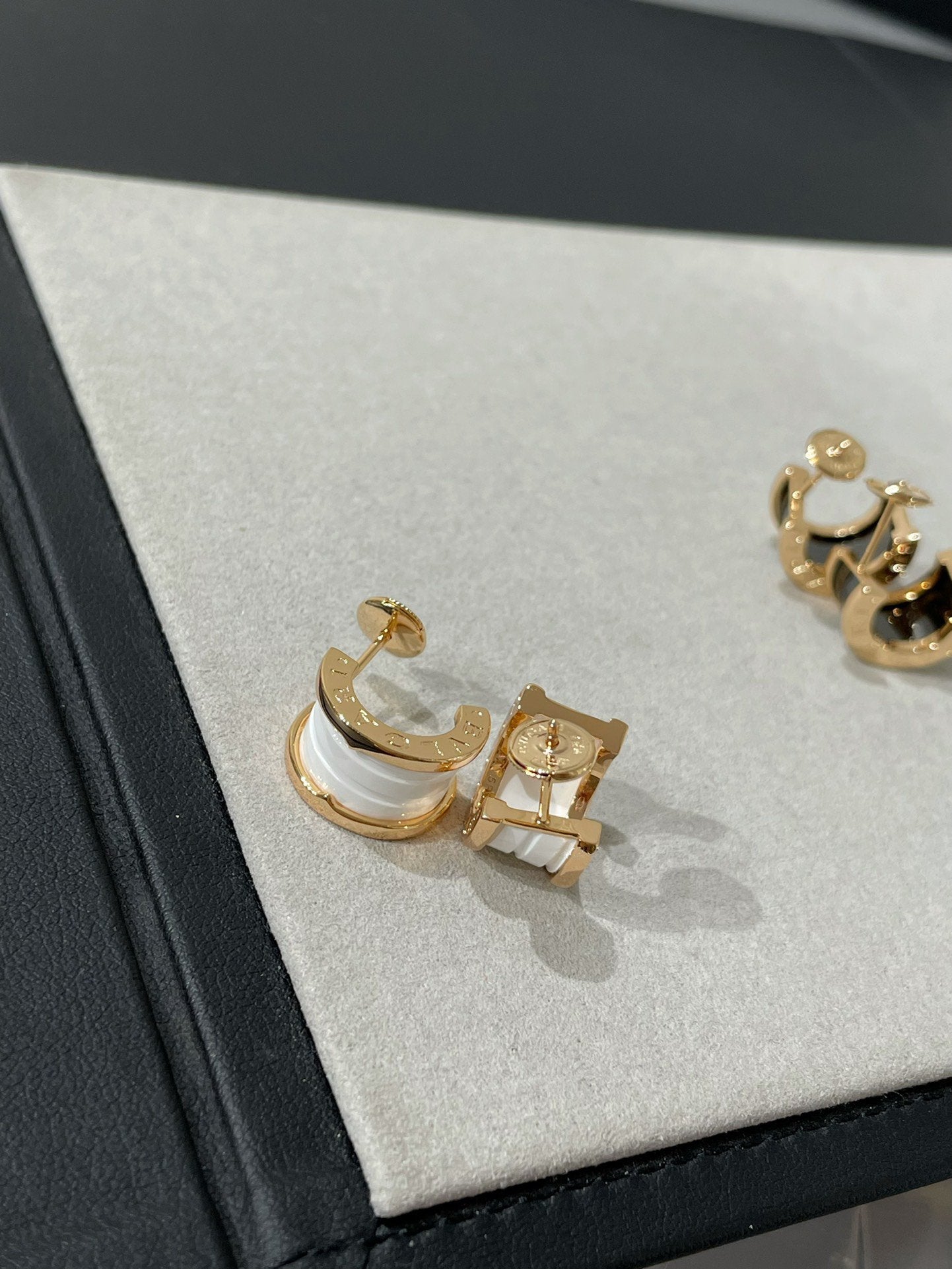 [Kismet Jewels ]ZERO 1 PINK GOLD CERAMIC EARRINGS