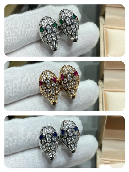 [Kismet Jewels ]SERPENT DIAMOND STUD EARRINGS