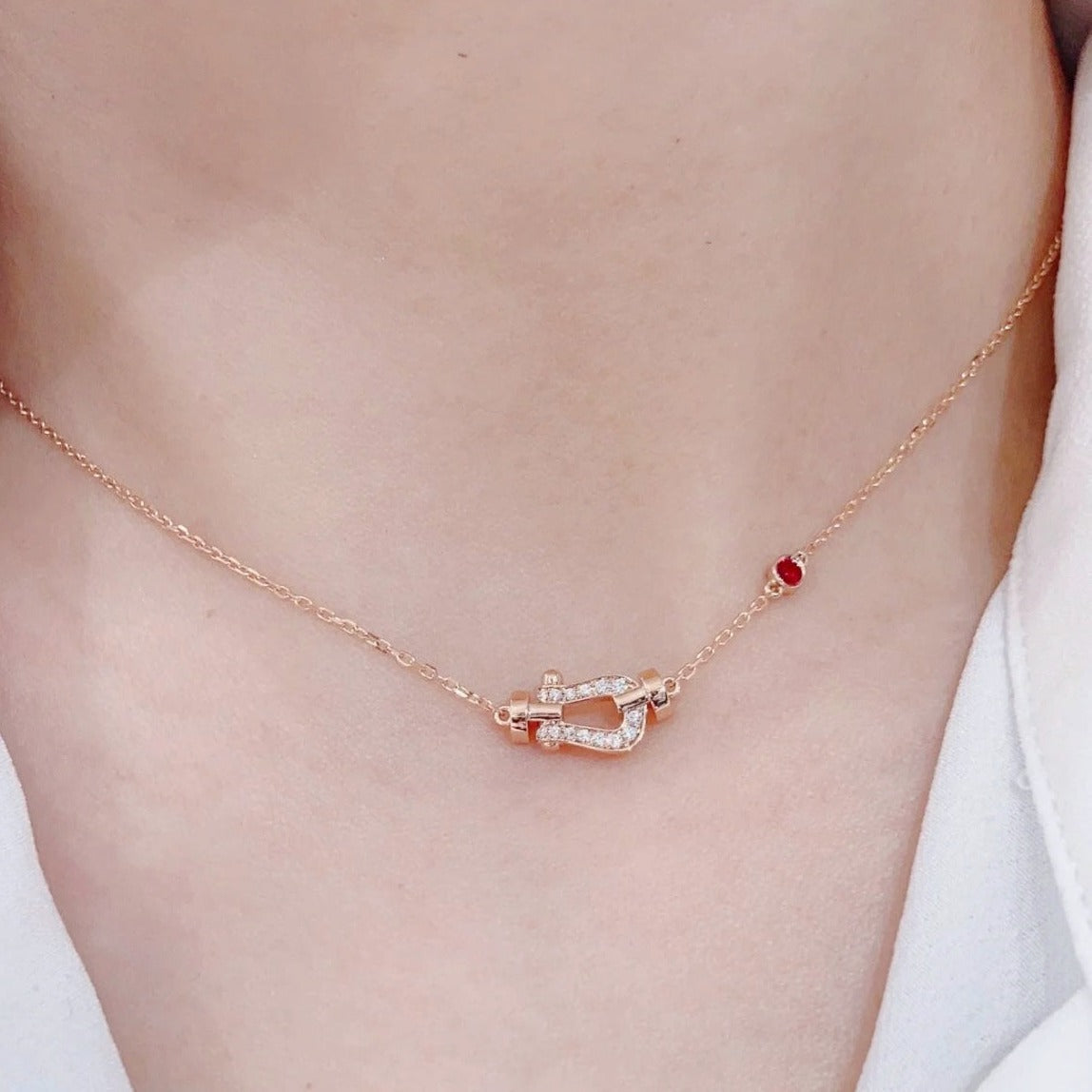 [Kismet Jewels ]FORCE 10 DIAMOND PINK GOLD NECKLACE
