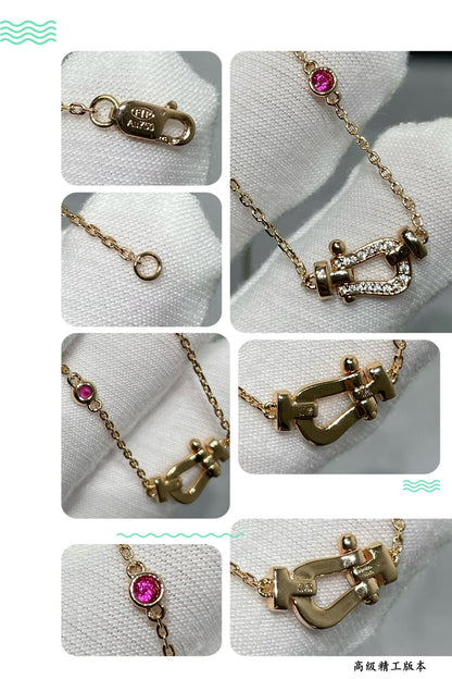 [Kismet Jewels ]FORCE 10 DIAMOND PINK GOLD NECKLACE