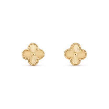 [Kismet Jewels ]CLOVER MINI 9.5MM LASER EARRINGS