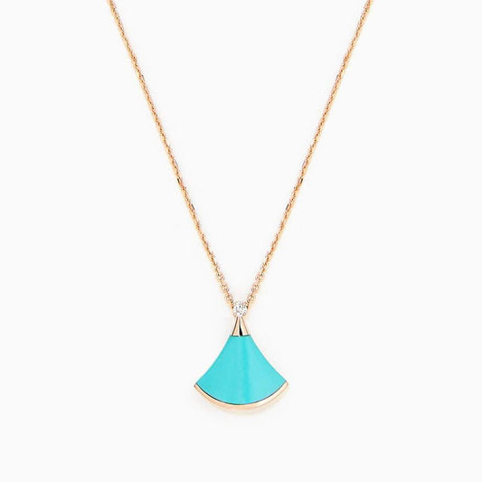 [Kismet Jewels ]DREAM NECKLACE TURQUOISE PINK GOLD