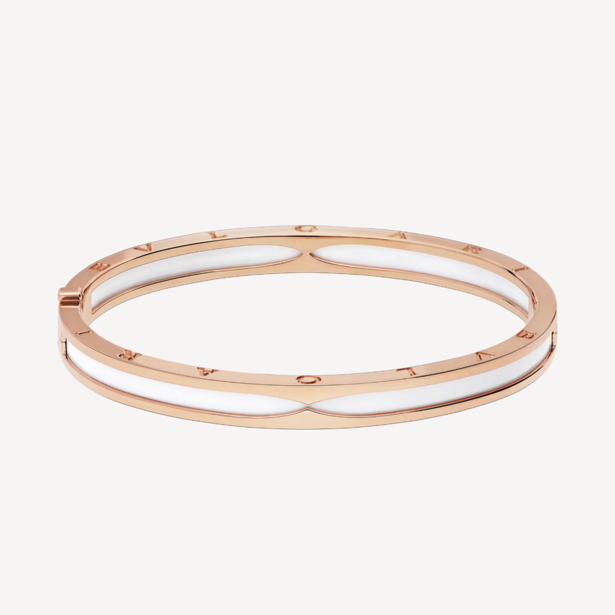 [Kismet Jewels ]ZERO 1 PINK GOLD WITH WHITE CERAMIC BRACELET