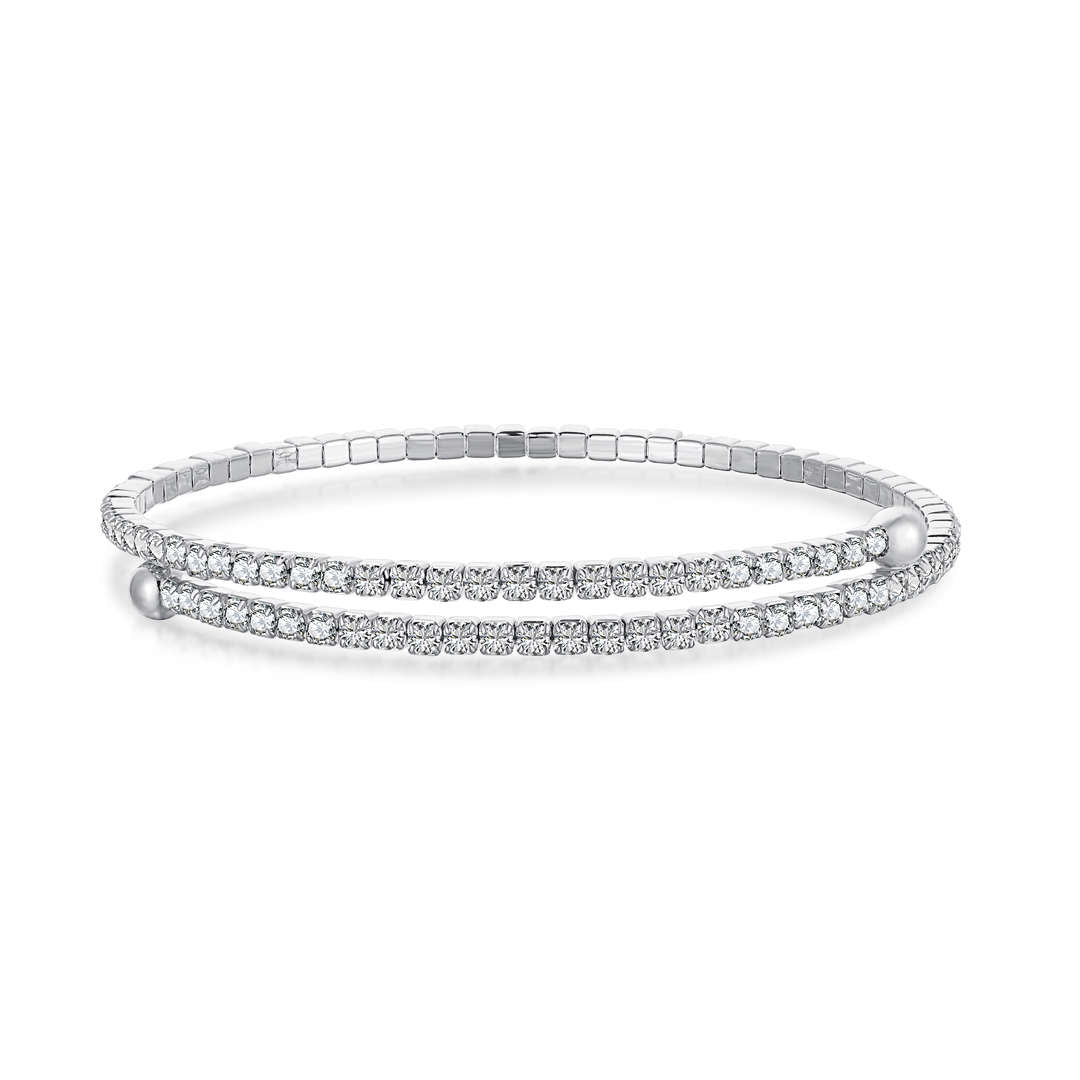 [Kismet Jewels ]Row of Diamonds Round Fashion Bracelet