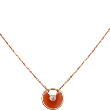 [Kismet Jewels ]AMULETTE GOLD CARNELIAN ONYX NECKLACE