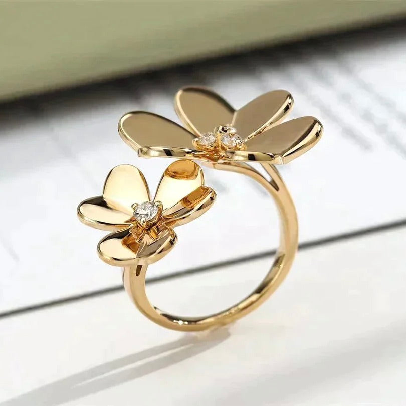 [Kismet Jewels ]CLOVER COMOS GOLD DIAMOND RING