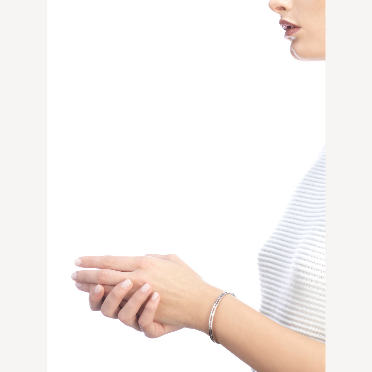 [Kismet Jewels ]ZERO 1 SPIRAL LOGO SILVER BRACELET