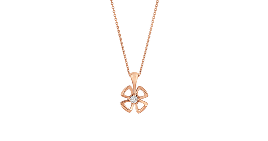 [Kismet Jewels ]FIOREVER NECKLACE DIAMOND CENTER