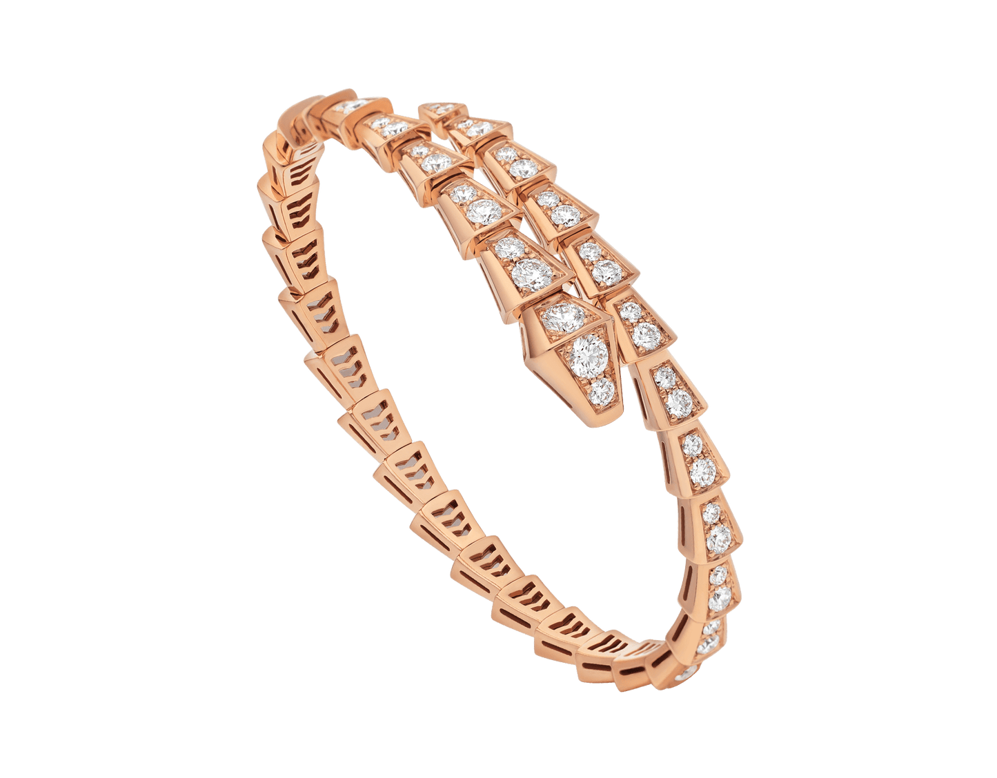 [Kismet Jewels ]SERPENTI BRACELET 6.8MM PINK GOLD DIAMOND
