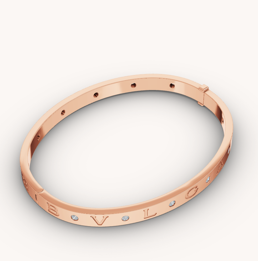 [Kismet Jewels ]ZERO 1 PINK GOLD 12 DIAMONDS BRACELET