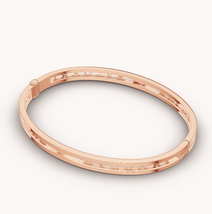 [Kismet Jewels ]ZERO 1 SPIRAL LOGO PINK GOLD BRACELET