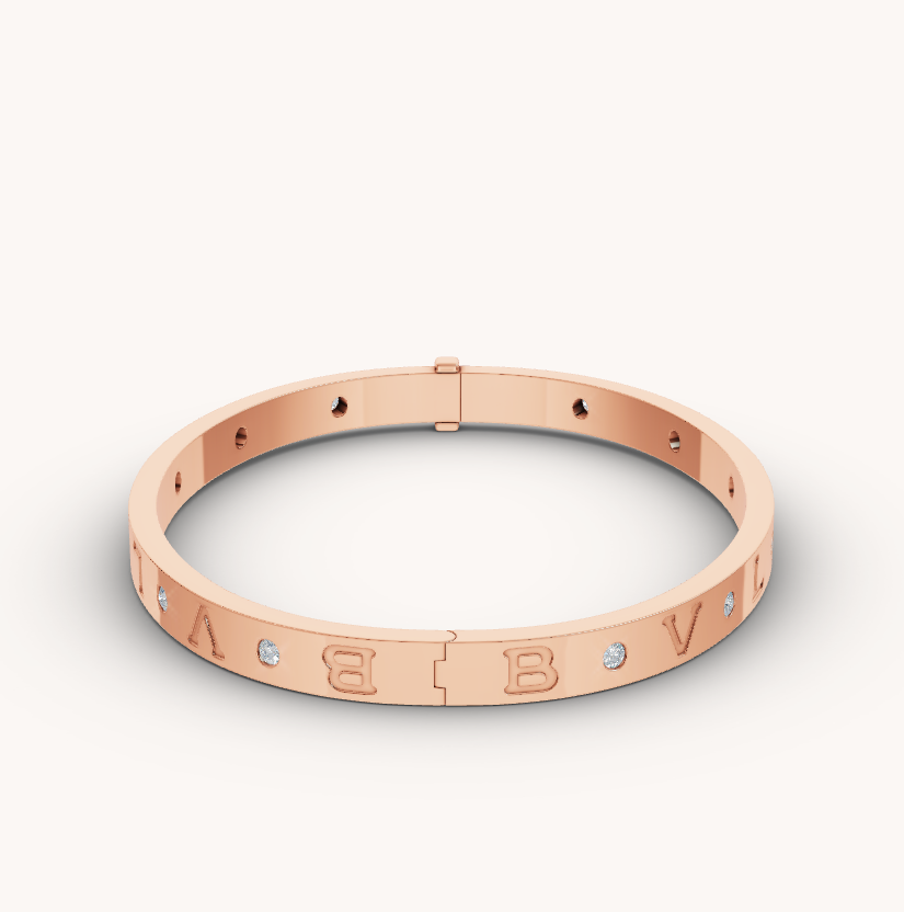 [Kismet Jewels ]ZERO 1 PINK GOLD 12 DIAMONDS BRACELET