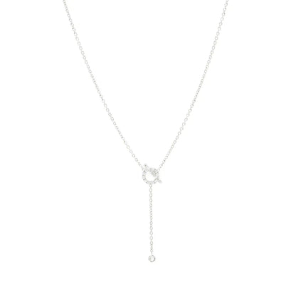 [Kismet Jewels ]FINESSE SILVER DIAMOND NECKLACE