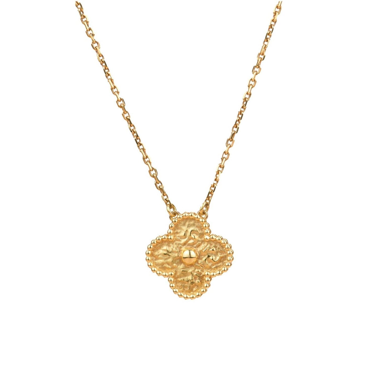 [Kismet Jewels ]CLOVER 15MM  BRONZING NECKLACE