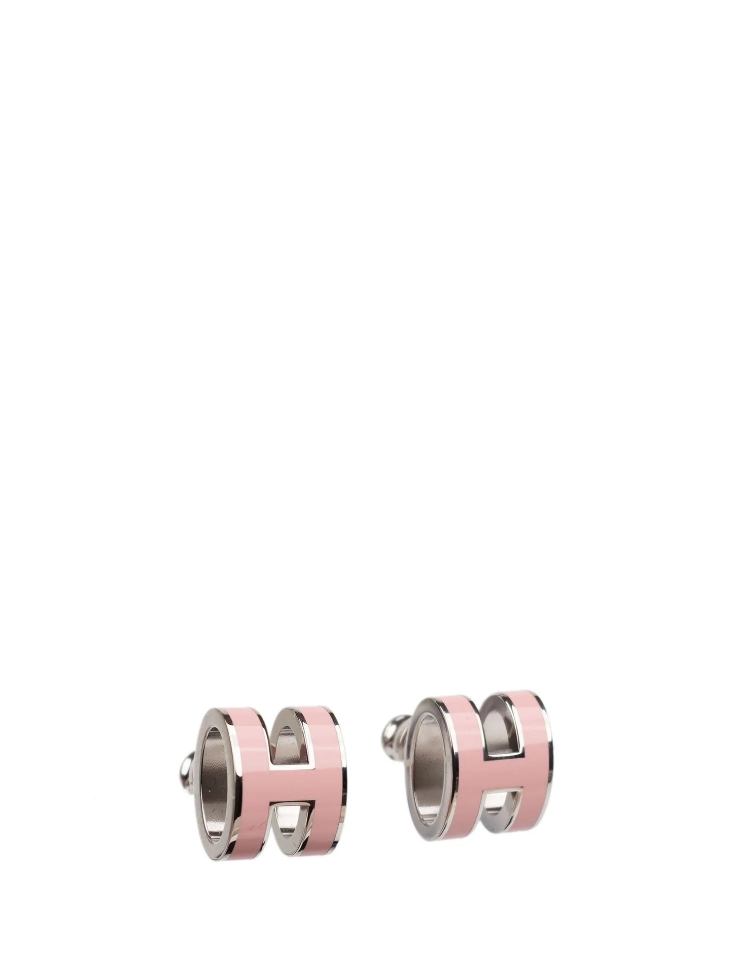 [Kismet Jewels ]MINI POP H SILVER EARRINGS PINK