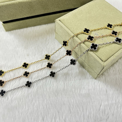 [Kismet Jewels ]CLOVER 6 MOTIF  ONYXS BRACELET