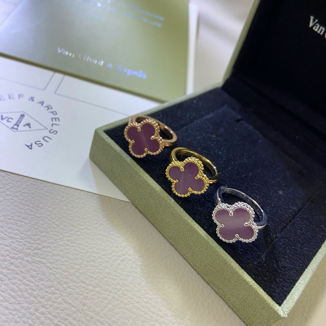 [Kismet Jewels ]CLOVER  PURPLE VIOLET RING