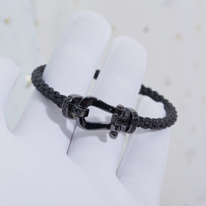 [Kismet Jewels ]FORCE LARGE SERIES HORSESHOE BLACK SAMURAI BRACELET