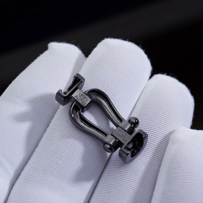 [Kismet Jewels ]FORCE LARGE SERIES HORSESHOE BLACK SAMURAI BRACELET