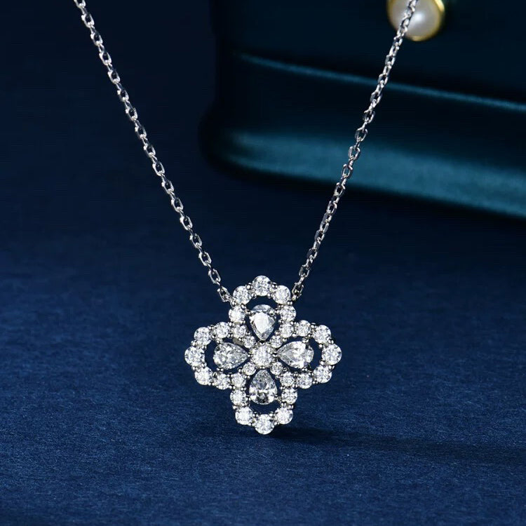 [Kismet Jewels ]LOOP NECKLACE FULL MOTIF DIAMOND 16MM MULTIPLE COLORS