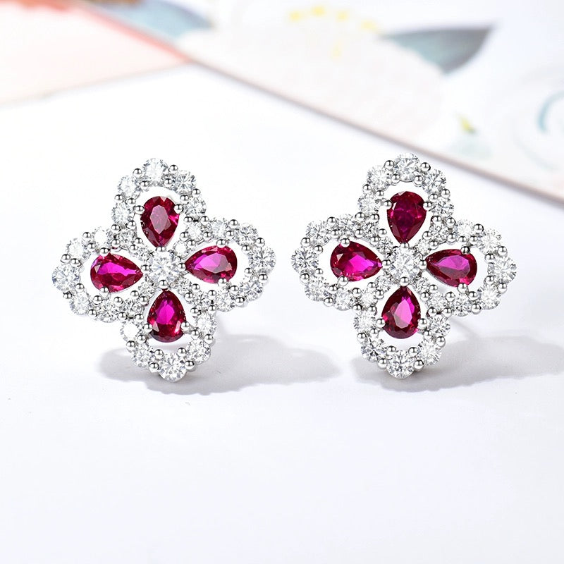 [Kismet Jewels ]LOOP EARRINGS FULL MOTIF DIAMOND 16MM