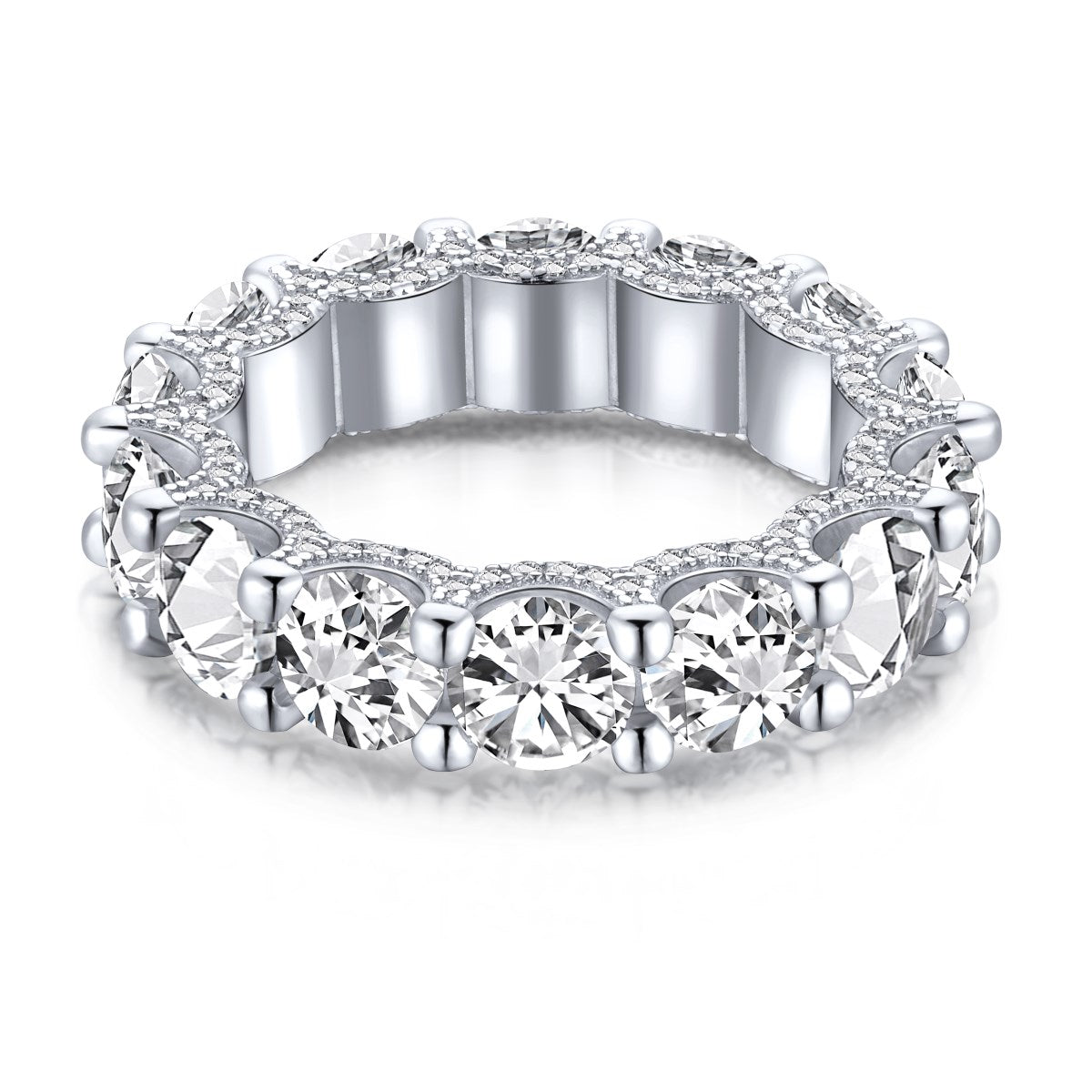 [Kismet Jewels ]Gorgeous Round Cut Tennis Ring