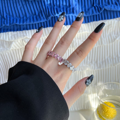 [Kismet Jewels ]Dainty Elongated Cushion Cut Tennis Ring