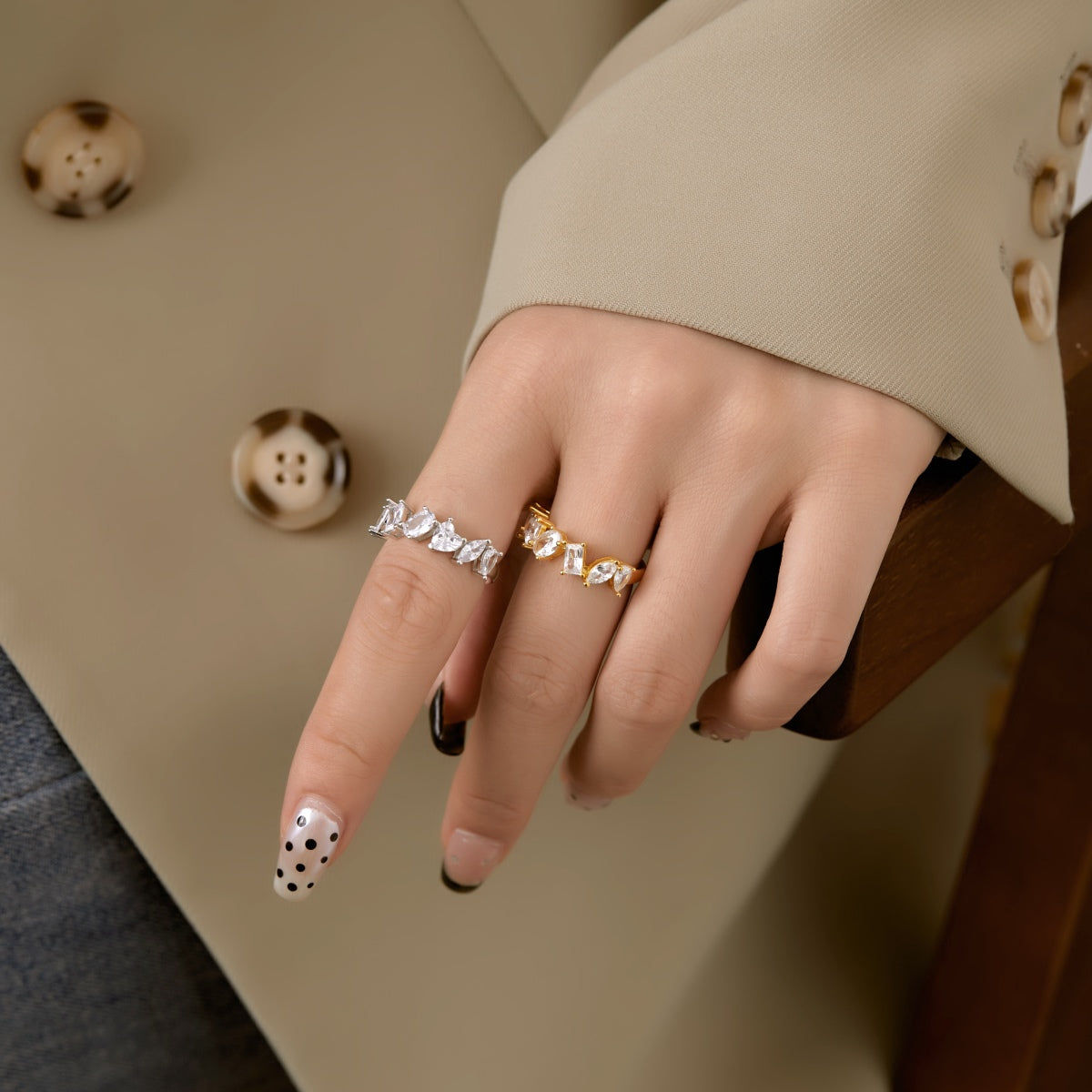 [Kismet Jewels ]Delicate Multi Cut Ring
