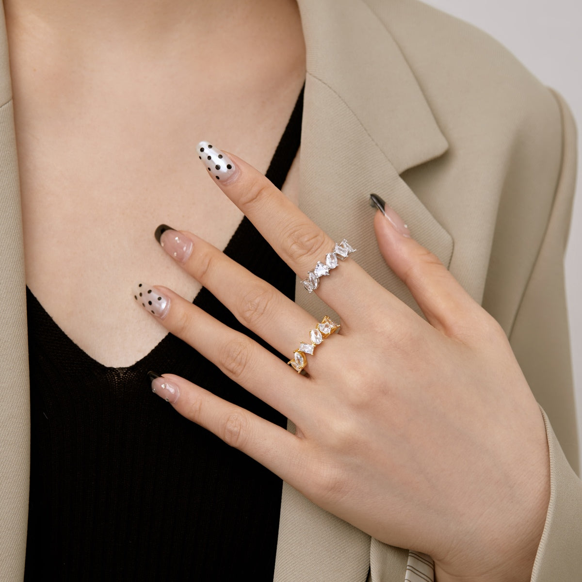 [Kismet Jewels ]Delicate Multi Cut Ring