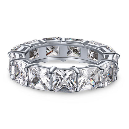 [Kismet Jewels ]Elegant Princess Cut Tennis Ring