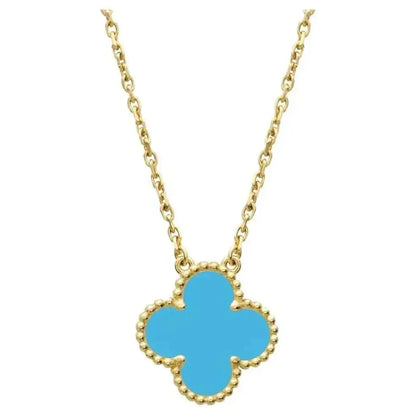 [Kismet Jewels ]CLOVER 15MM VINTAGE TURQUOISE NECKLACE