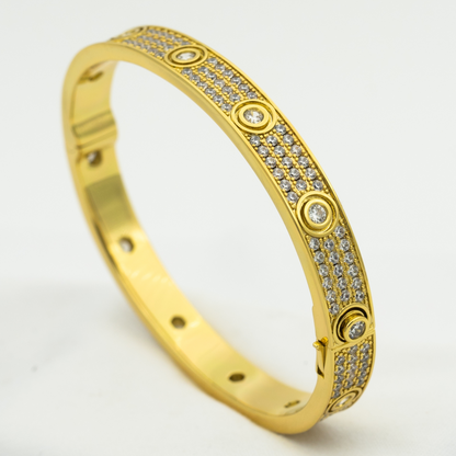 [Kismet Jewels ]LOVE BRACELET 6.1MM DIAMOND-PAVED 10 BIG DIAMONDS