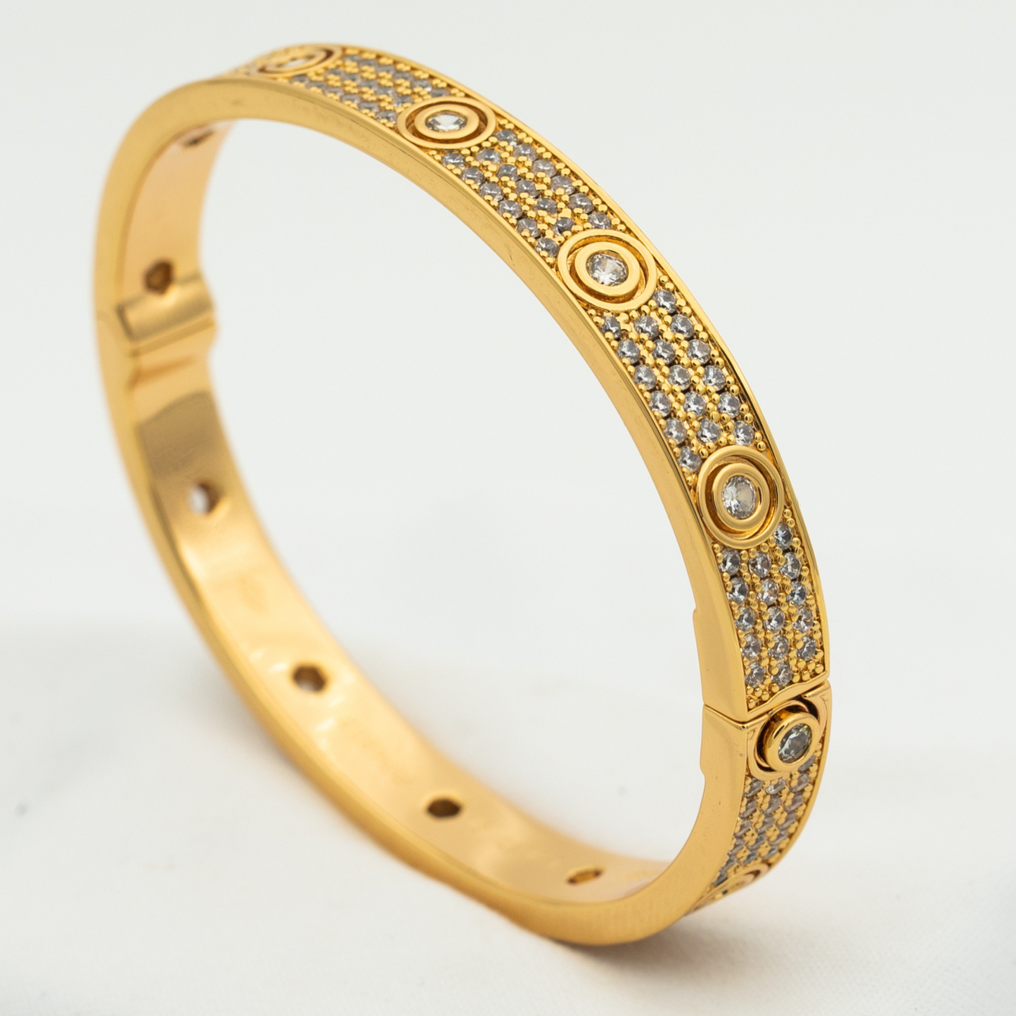 [Kismet Jewels ]LOVE BRACELET 6.1MM DIAMOND-PAVED 10 BIG DIAMONDS