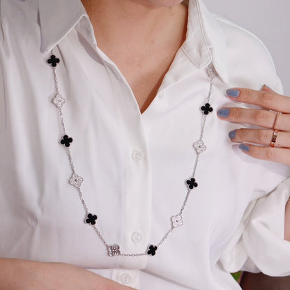 [Kismet Jewels ]CLOVER 20 MOTIFS ONYX DIAMOND SILVER