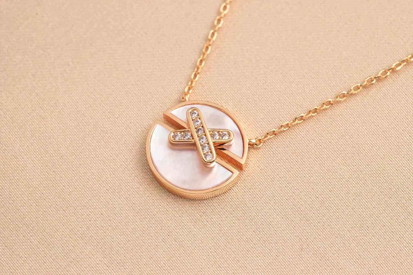 [Kismet Jewels ]JEUX DE ROSE GOLD DIAMOND NECKLACE