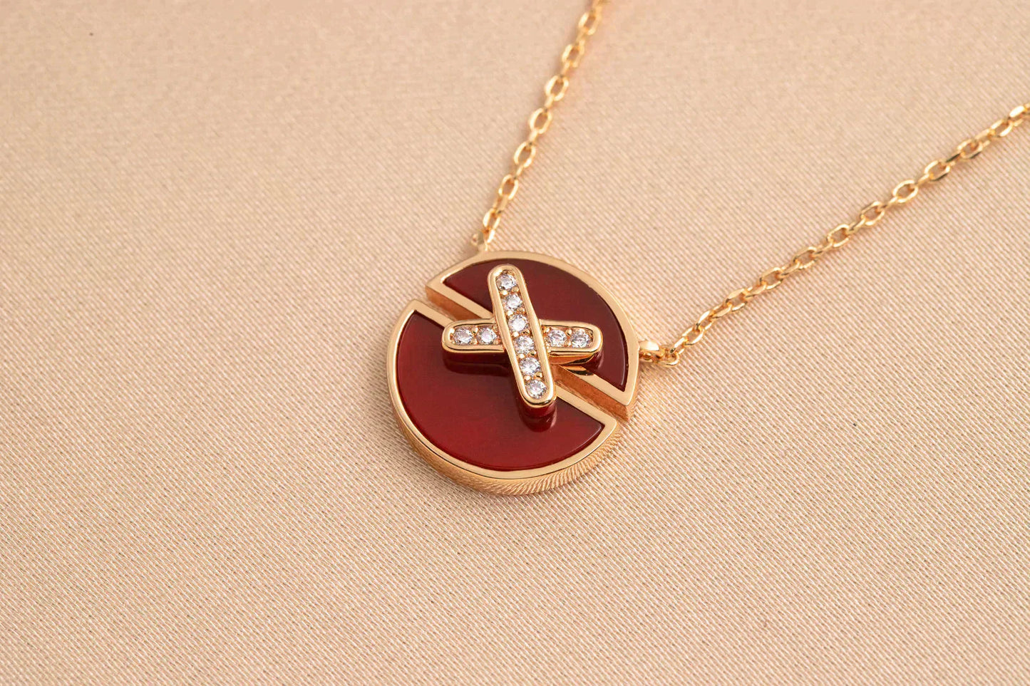 [Kismet Jewels ]JEUX DE ROSE GOLD DIAMOND NECKLACE
