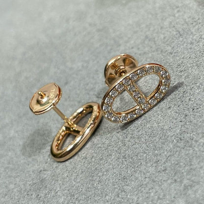 [Kismet Jewels ]HM FULL DIAMOND PIG NOSE STUD EARRINGS