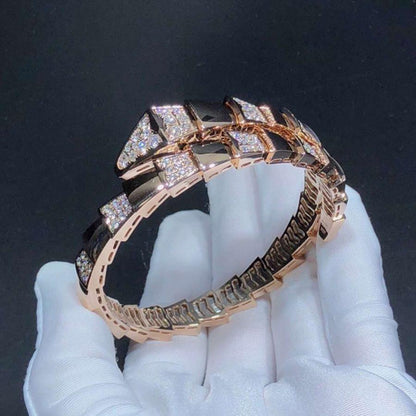 [Kismet Jewels ]SERPENTI WIDE BRACELET PINK GOLD DIAMOND