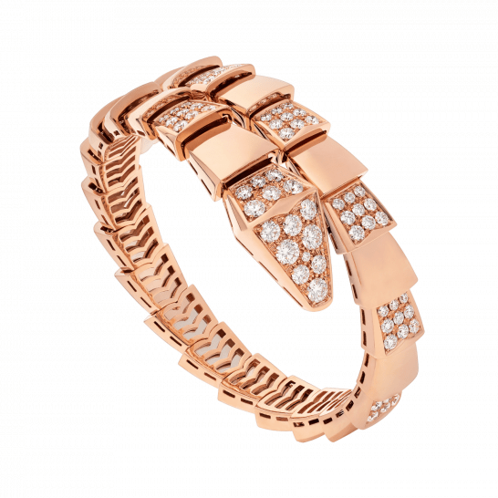 [Kismet Jewels ]SERPENTI WIDE BRACELET PINK GOLD DIAMOND