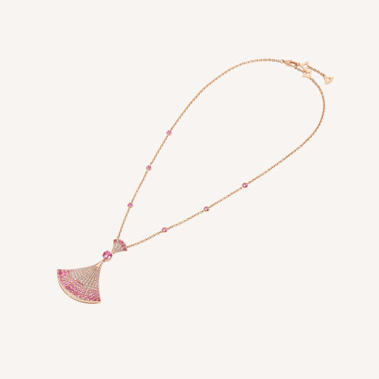 [Kismet Jewels ]DREAM NECKLACK DIAMOND PINK GOLD