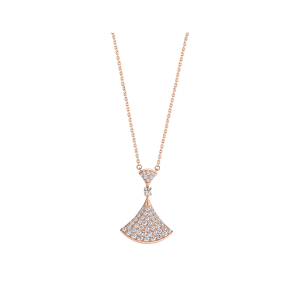 [Kismet Jewels ]DREAM NECKLACE PINK GOLD FULL DIAMOND