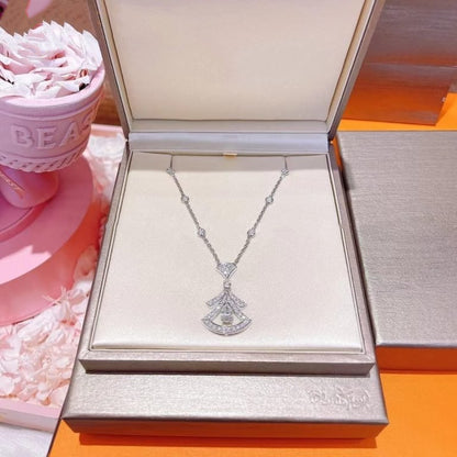 [Kismet Jewels ]DREAM NECKLACE WHITE DIAMOND SILVER