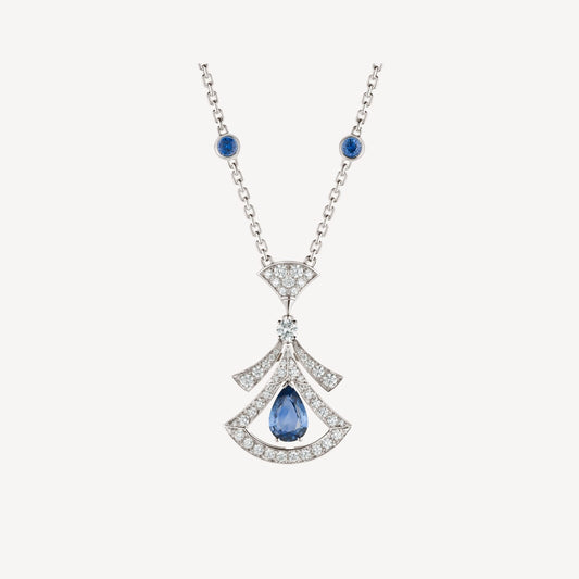 [Kismet Jewels ]DREAM NECKLACE AGATE DIAMOND SILVER