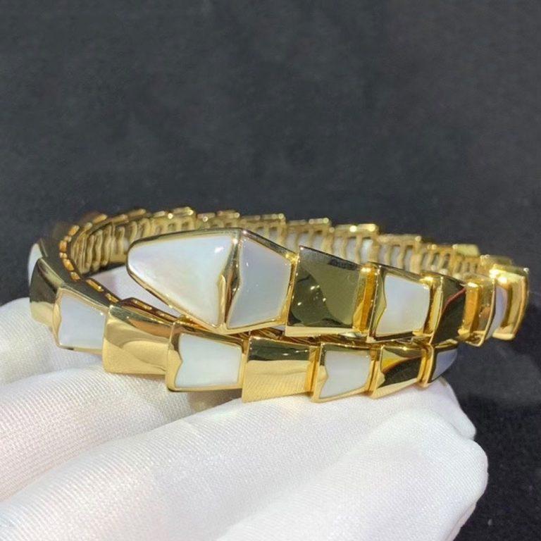[Kismet Jewels ]SERPENTI BRACELET MOP GOLD